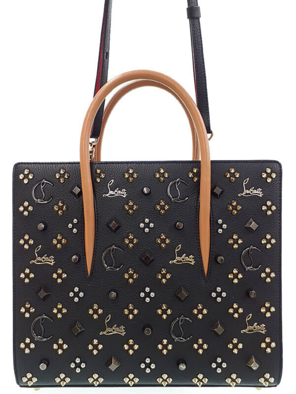 Christian Louboutin Paloma Tote black grained calfskin leather